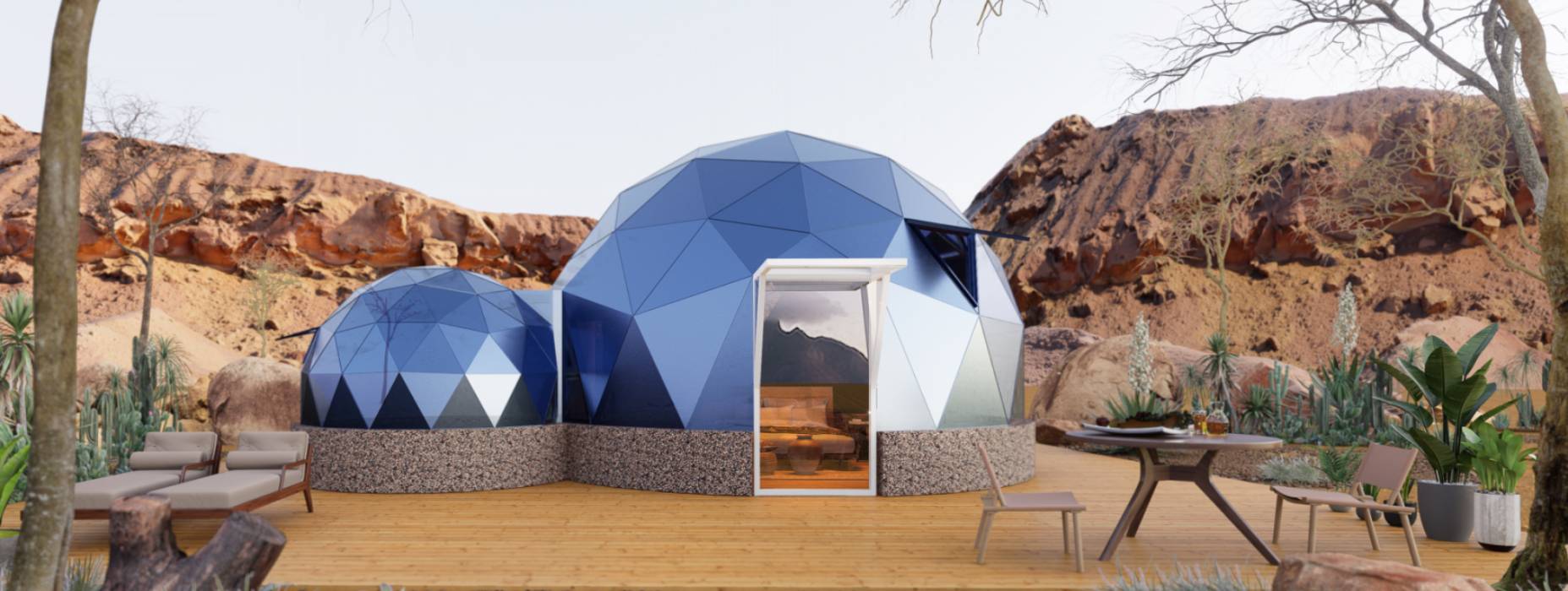 灵武市球形智能光伏玻璃星空房